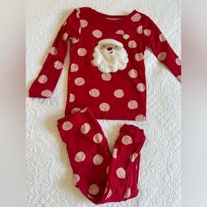 Carters cotton Santa pajama set